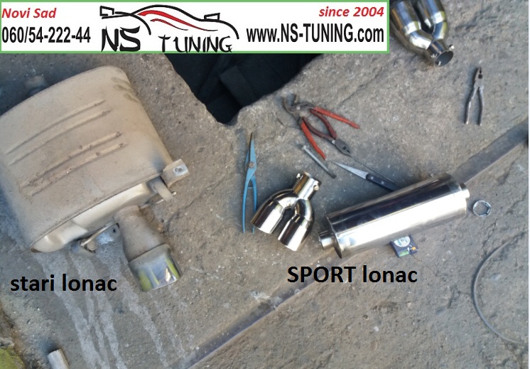 bmw e60 520d sportski auspuh ugradnja novi sad tuning